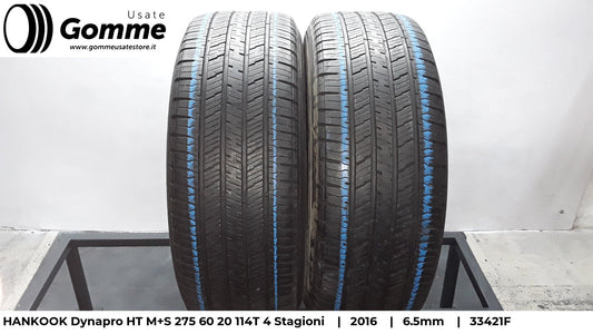 Pneumatici Gomme Usate HANKOOK Dynapro HT M+S 275 60 20 114T 4 Stagioni